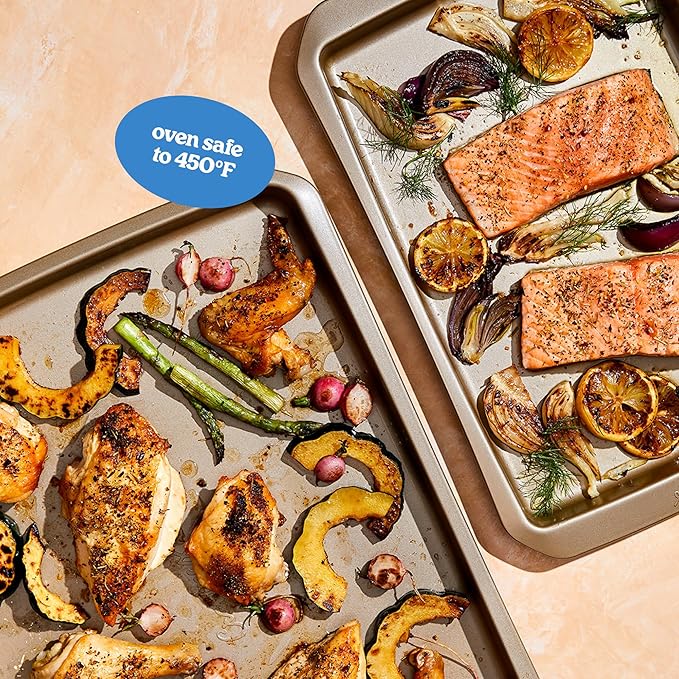 Cravings by Chrissy Teigen Nonstick Baking Sheet Set, 3-Piece Steel