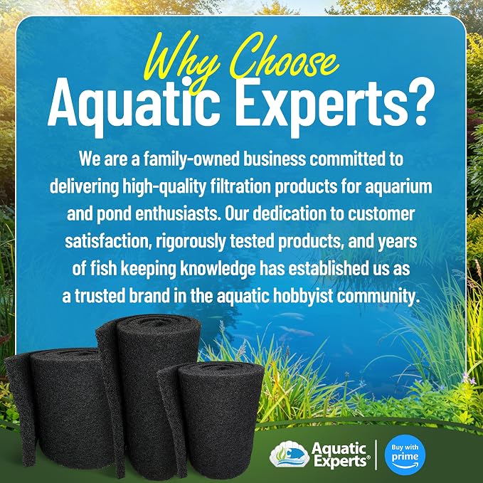 Aquatic Experts Classic Koi Pond Filter Pad COARSE – Bulk Roll Pond Filter Media