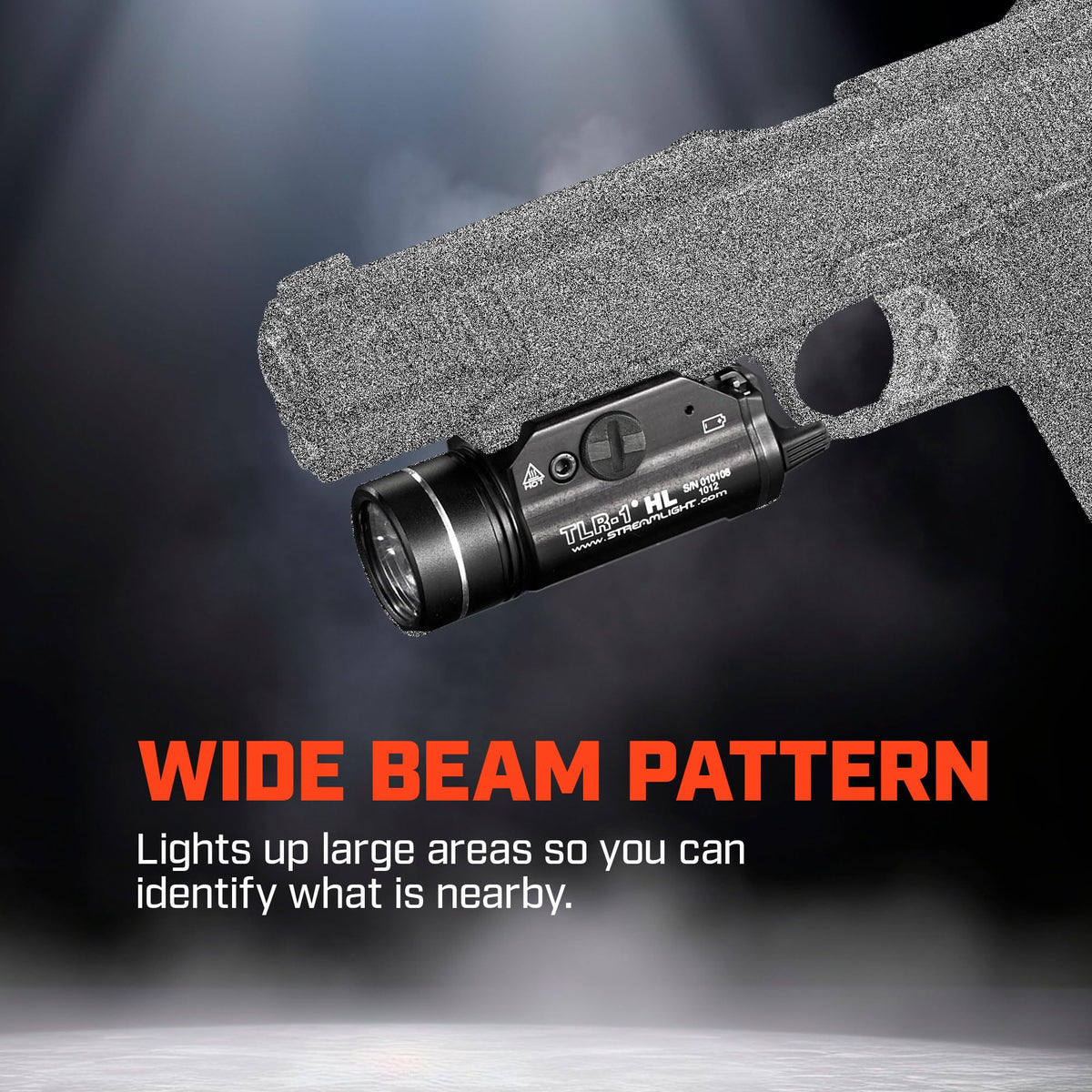 Streamlight 69889 TLR-1 HL 1000-Lumen 20000 Candela Rail-Mounted Tactical Weapon Light with Dual Remote Kit Includes Dual Remote Pressure Switch, Safe Off Door Switch, and Mounting Clips, Black