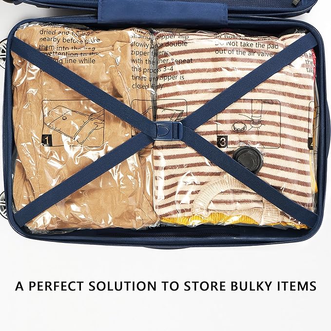 Vacuum Storage Bags, Compression Packing Space Saver Seal Bags for Clothing Bedding Comforters Blankets Pillows, 32 Combo