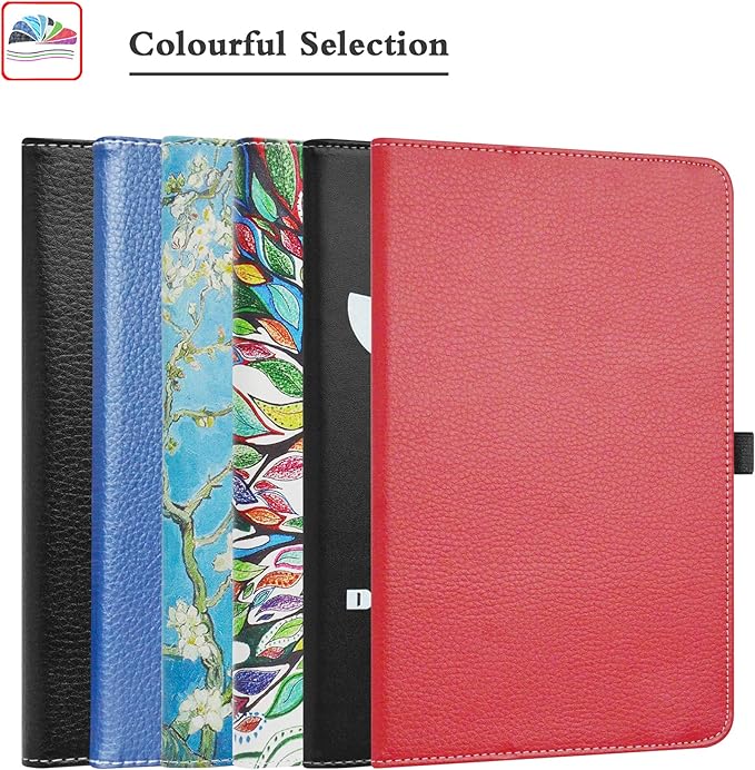 LiuShan Compatible with Alcatel TCL Tab 8 Case PU Leather Slim Folding Stand Cover for 8 Tablets Black