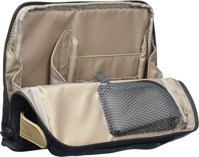 KOKUYO Pencil Case Pouch, Haco-Biz Standing Pen Pouch Bag, Foldable Stand up Pencil Holder Organizer, Large Capacity Portable Pencil Box for School Office Supplies