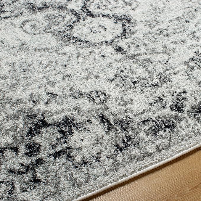 Livabliss Odelia Vintage Bohemian Area Rug,5'3" x 7'3",Black