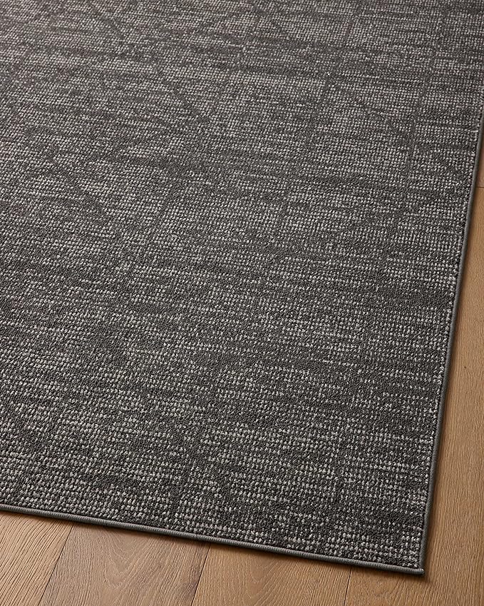 Loloi Kamala Collection KAM-06 Charcoal/Ivory 4'-0" x 6'-0" Accent Rug