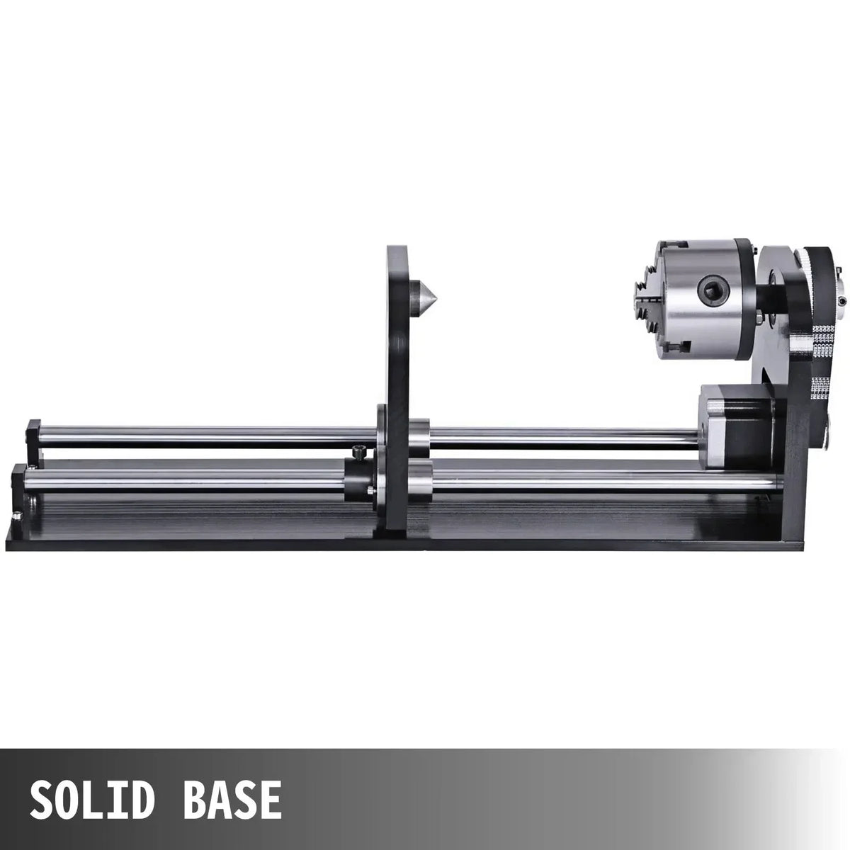 CNC Router Rotary Axis 80mm 3-Jaw Spiral Chuck CNC Router Axis Measuring for CO2 Laser Engraving Cutting Machine