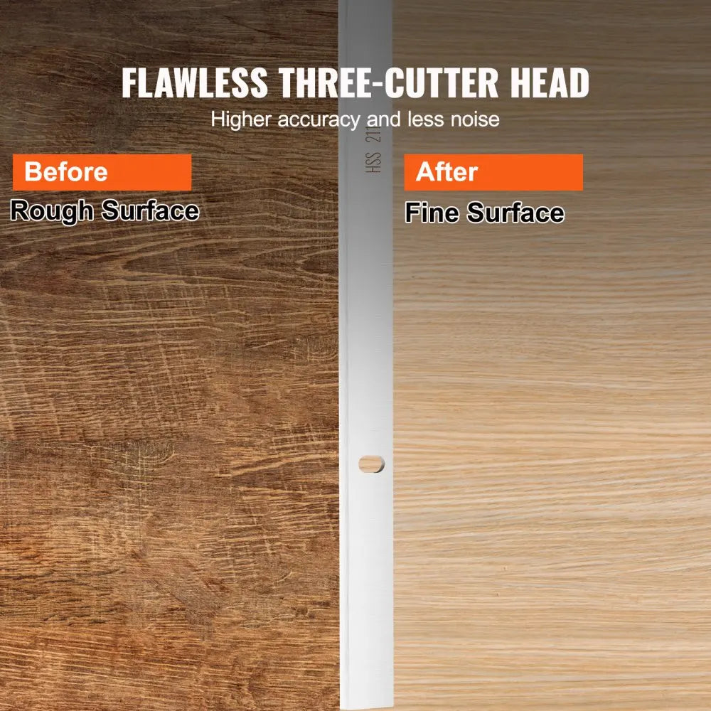 Thickness Planer Blades 13-inch HSS Crafted for Durability, HRC55-60, Easy Installation with Pre-drilled Holes