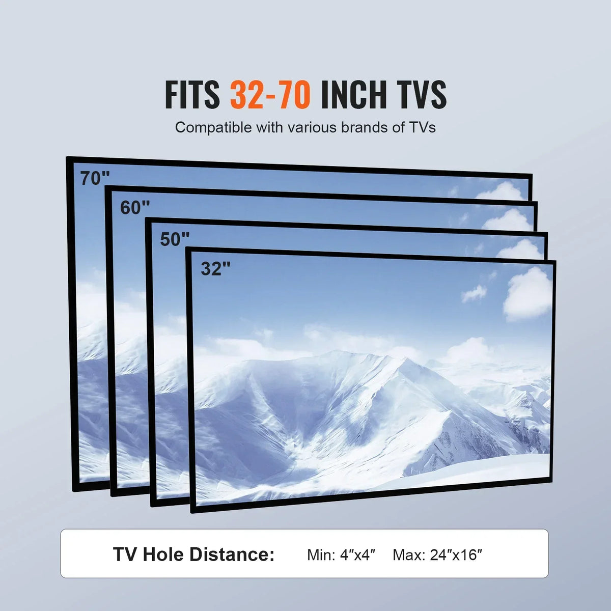 Mobile TV Stand Height Adjustable TV Stand with Wheels Double Tray for Audio-Visual Devices Rolling TV Stand for Bedroom