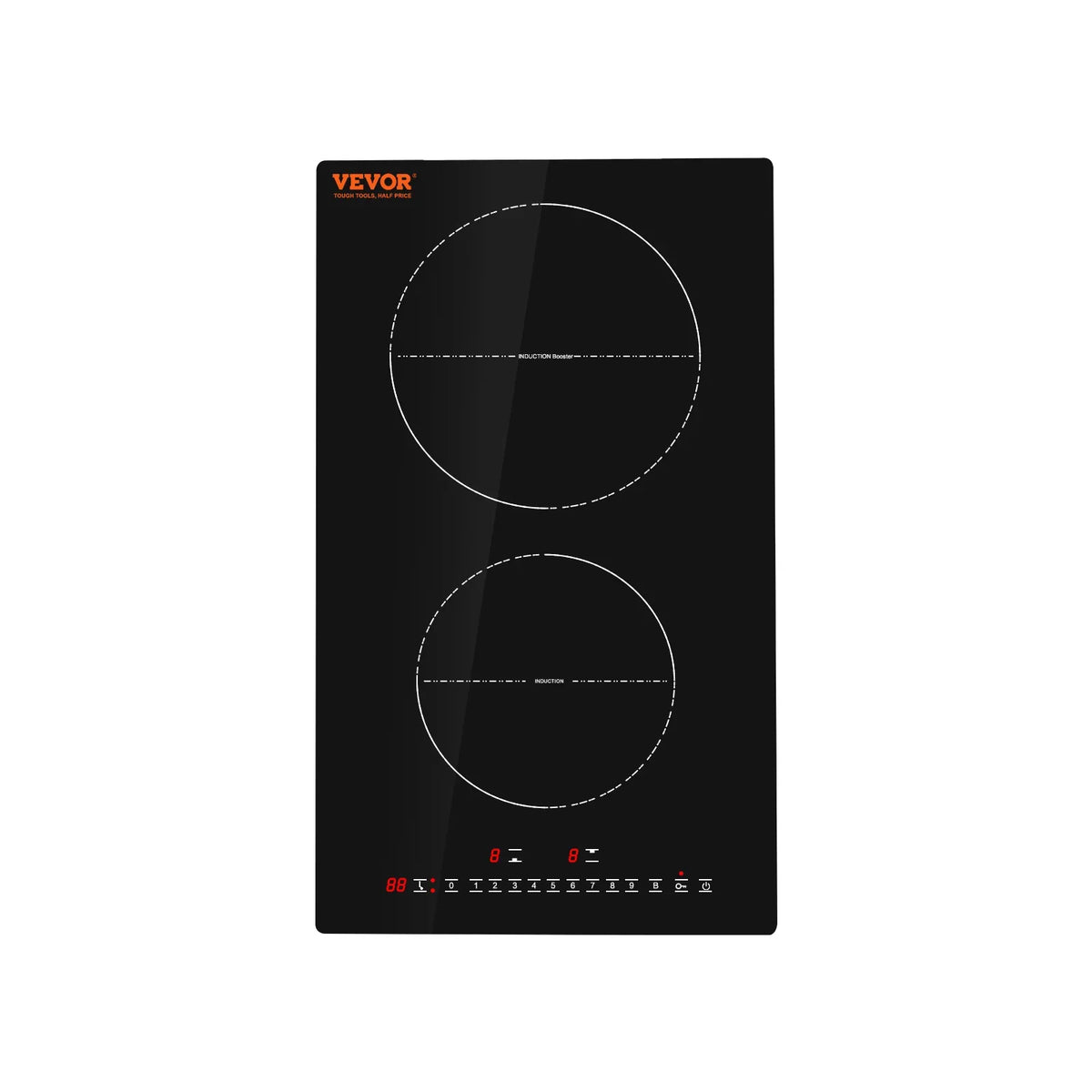 2 Burners Electric Induction Cooktop Stove Hob Built-in Burner Cooker Sensor Touch Control Magnetic Cooker Hot Plate