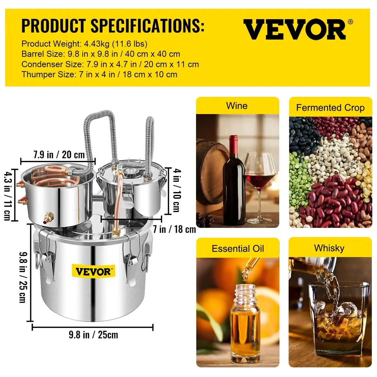 12L 20L 30L 50L Moonshine Still Distiller Alcohol Brewing Distiller DIY Stainless Steel Still Whisky Beer Brandy For Home