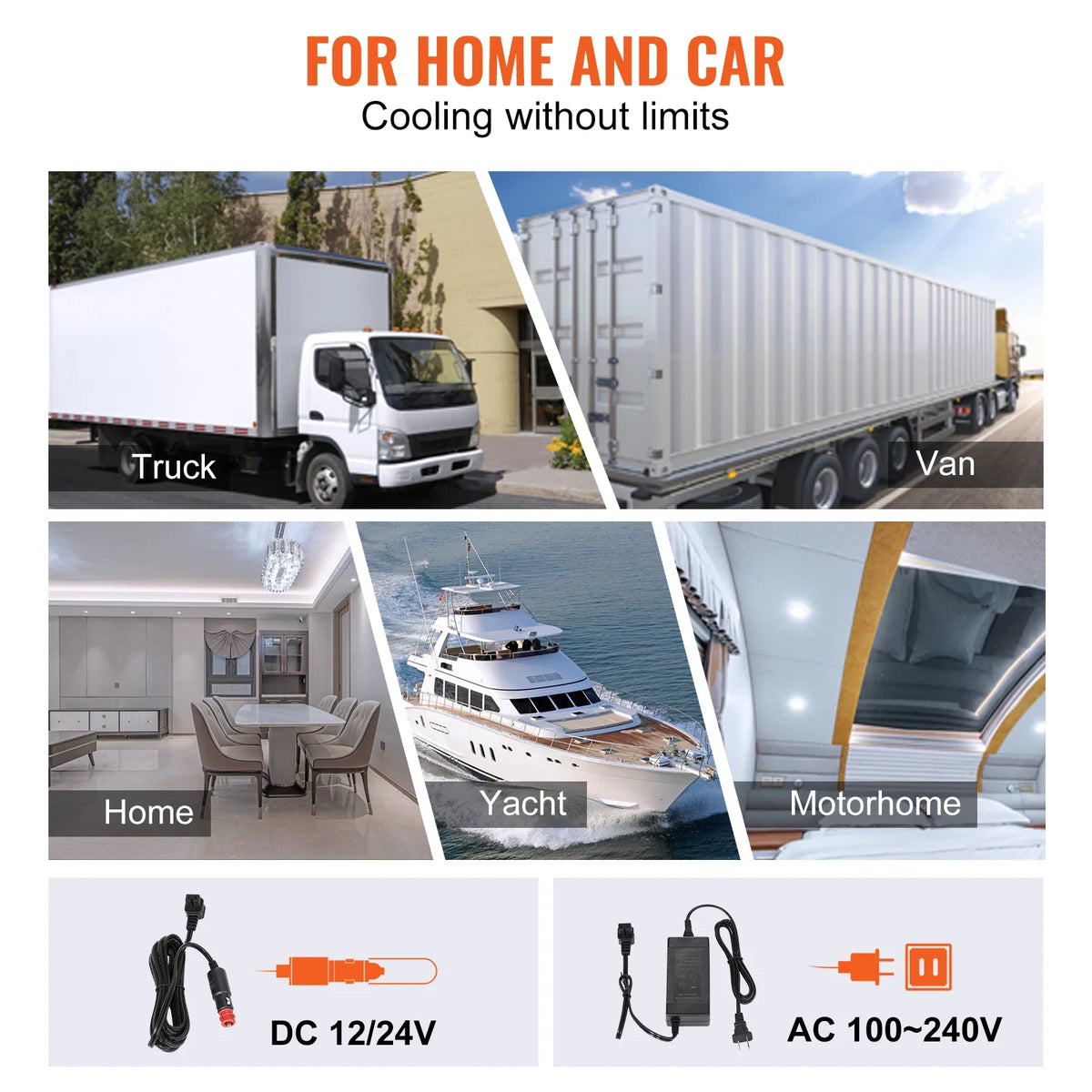 20L Portable Car Refrigerator Freezer Compressor Ice Box 21Qt Single Zone Mini Fridge Cooler for Car Home Outdoor Trval