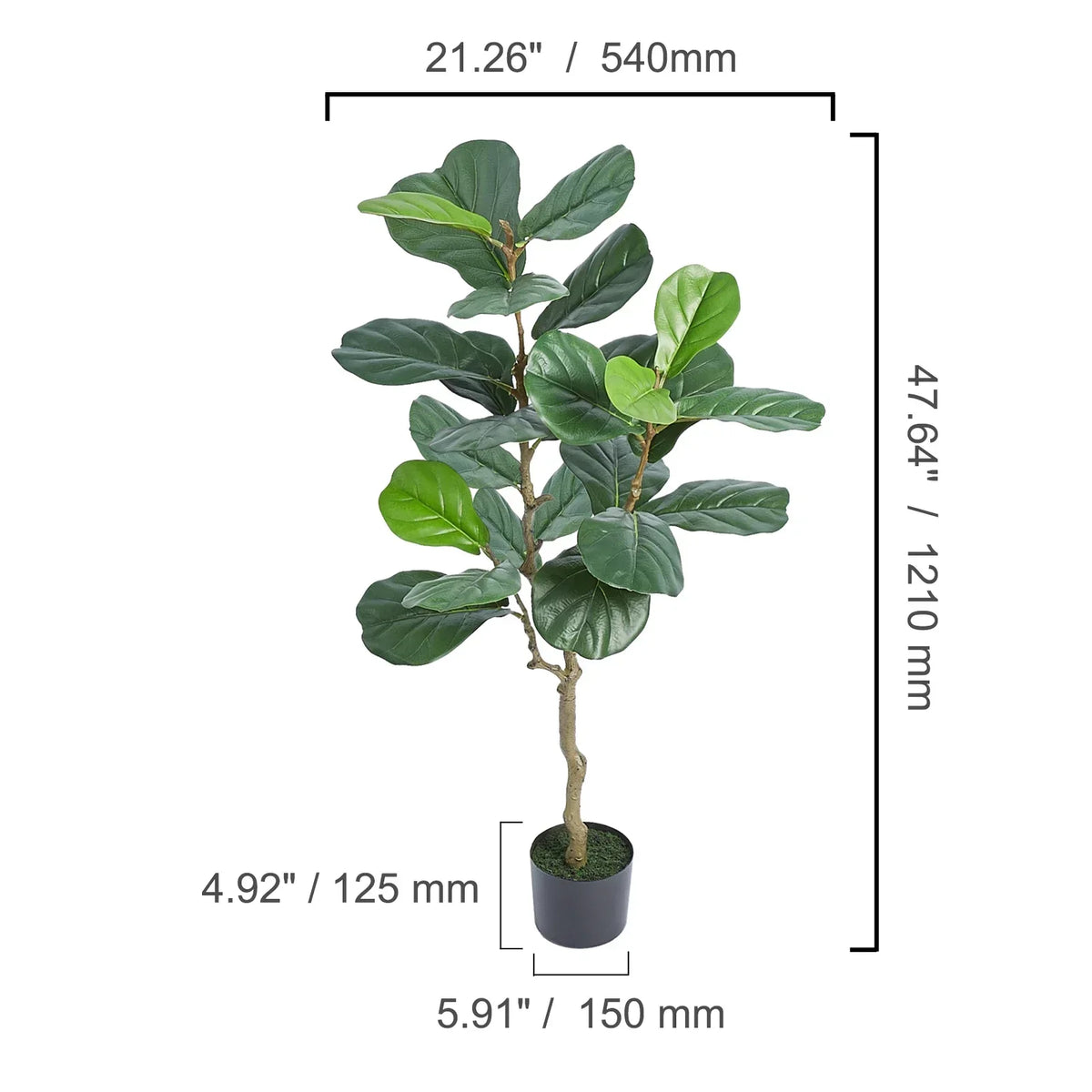 Artificial Olive Tree 4/5/6 FT Tall Faux Plant Secure PE Material & Anti-Tip Tilt Protection Low-Maintenance Tree for Home