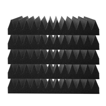 Acoustic Foam Panels, 50 Pack 12 x 12 x 2 inches, High Density Soundproof Wall Panels,Fire-Resistant Acoustic Panels,Sound Dampening Absorbing Panels for Studio Wall and Ceiling,Black