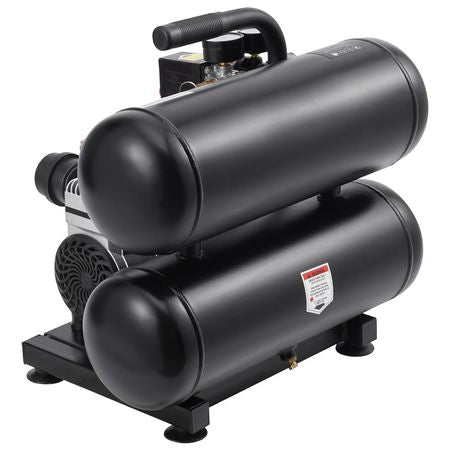 Air Compressor, 4.6 Gallon Steel Tank, 1HP 2.2 CFM@90 PSI Oil Free Air Compressor & Max. 120PSI Pressure, 80dB Ultra Quiet Portable Compressor, for Auto Repair, Tire Inflation, Spray Painting
