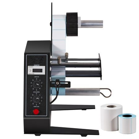 Automatic Label Dispenser, Width 0.6"-4.9"/15-125 mm, Length 0.1"-5.9"/3-150 mm, Automatic Label Stripper Label Separating Machine, Speed Adjustable Label Applicator, Auto Counting 0-999999
