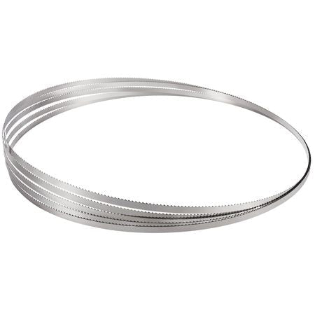 Band Saw Blade, 83.5x0.63x0.02 inch, 5 PCS/Pack Meat Bandsaw Blades for Replacement, Carbon Steel Blade, Meat Cutting Blade Wrapped by Rust-Proof Paper, Fit for Commercial Bone Saw Machines