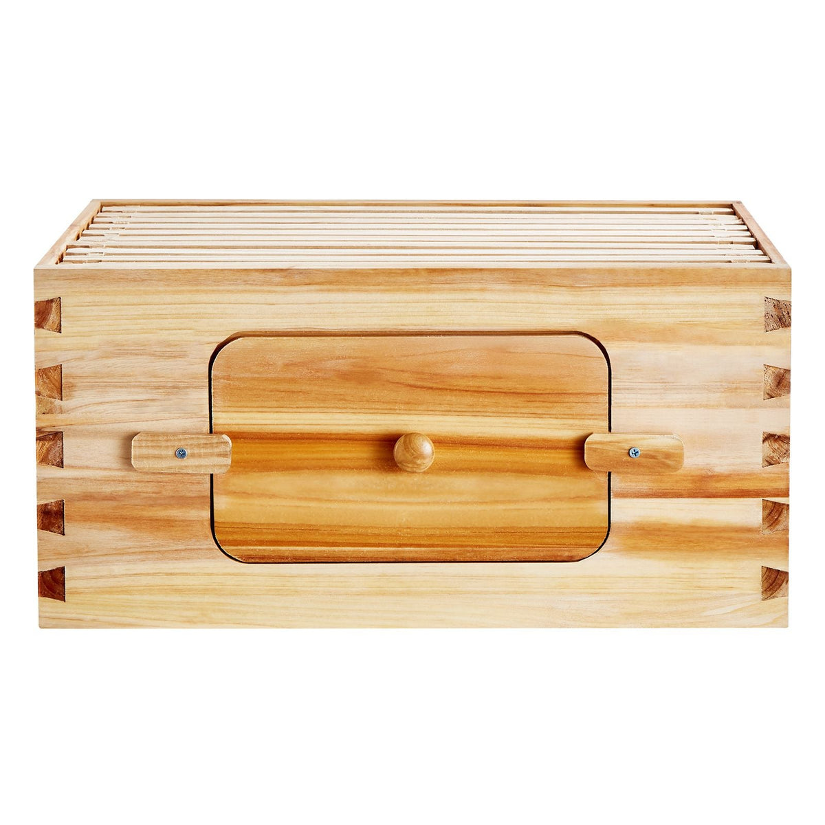 Bee Hive Deep Box Starter Kit, 100% Beeswax Coated Natural Fir Wood, Langstroth Beehive Kit with 10 Frames and Foundations, Transparent Acrylic Bee Windows for Beginners and Pro Beekeepers