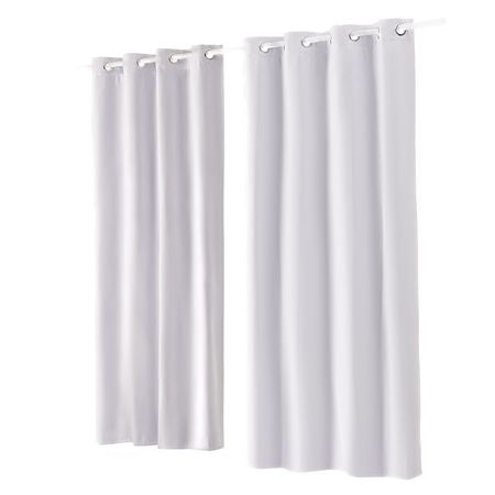 Blackout Curtains, 84 Inch Length 2 Panels Set, 52 Inch Wide Each, Thermal Insulated 100% Blackout Light Blocking Drapes, 3-Layer, with Grommets, Curtains for Bedroom Living Room Window, White