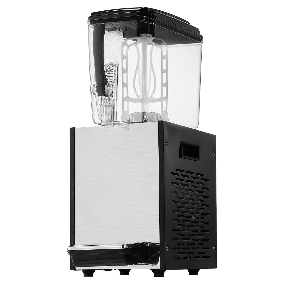 Commercial Beverage Dispenser, 12 L / 12.7 QT Juice Dispenser, 170W 304 Stainless Steel Food Grade Ice Tea Drink Machine with 45 Fahrenheit -54 Fahrenheit Cooling Temperature