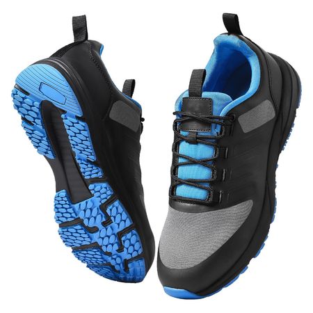 Cross Training Shoes, M Width Sneakers US Size 8, Wide Toe Box Shoes with Arch Support & Adjustable Lace-up, Training Shoes for Running, Gymnastics, Dog Walking, and Weightlifting (Black)