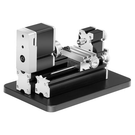 Didactical Mini Metal Lathe Machine, 2.76 x 5.12 in, 36W Power Metal Lathe, 20,000 RPM Speed, with 3-jaw Chuck, Aluminum Alloy Handwheel, for Processing Precision Parts Soft Metals Wood Plastics