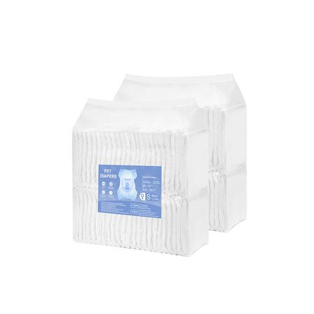 Disposable Dog Diapers, Super Absorbent Female Dog Diapers, 360° Leak-Proof Female Doggy Pet Diaper with Wetness Indicator for Heat Period, Training, Incontinence - S, 96 Count (2 Packs of 48)