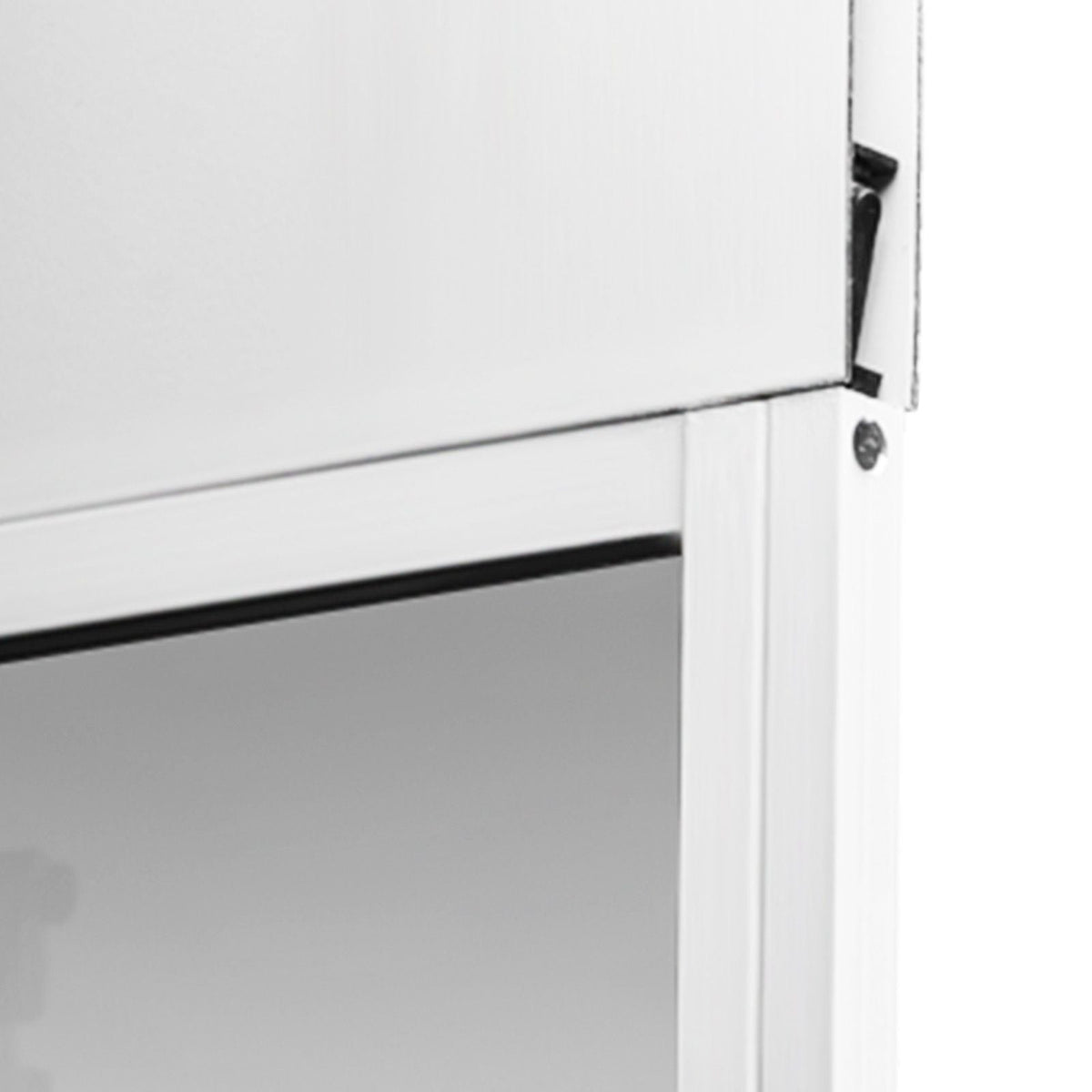 Dog Door for Sliding Glass Door, 75 7/8"-80 11/16" Adjustable Height Doggy Door for Sliding Doors, Aluminum Frame Tempered Glass Pet Door with Hinge Structure Flap and Lock for Large-Sized Dogs