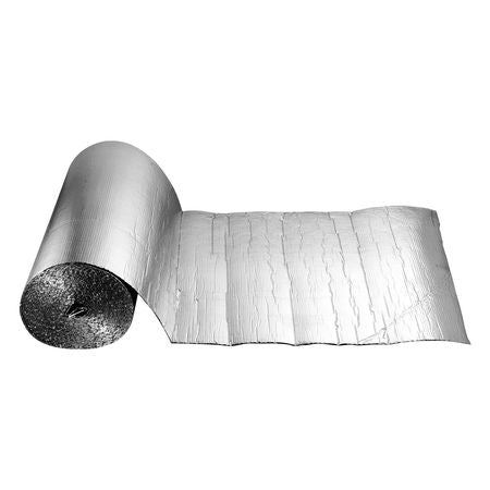 Double Reflective Insulation Roll, Double-Sided Aluminum Foil Radiant Barrier, 6mm 48 in x 100 ft, Dual-Layer Air Bubble Heat Reflective Shield, Thermal Insulation Roll for Garage Window Roofs