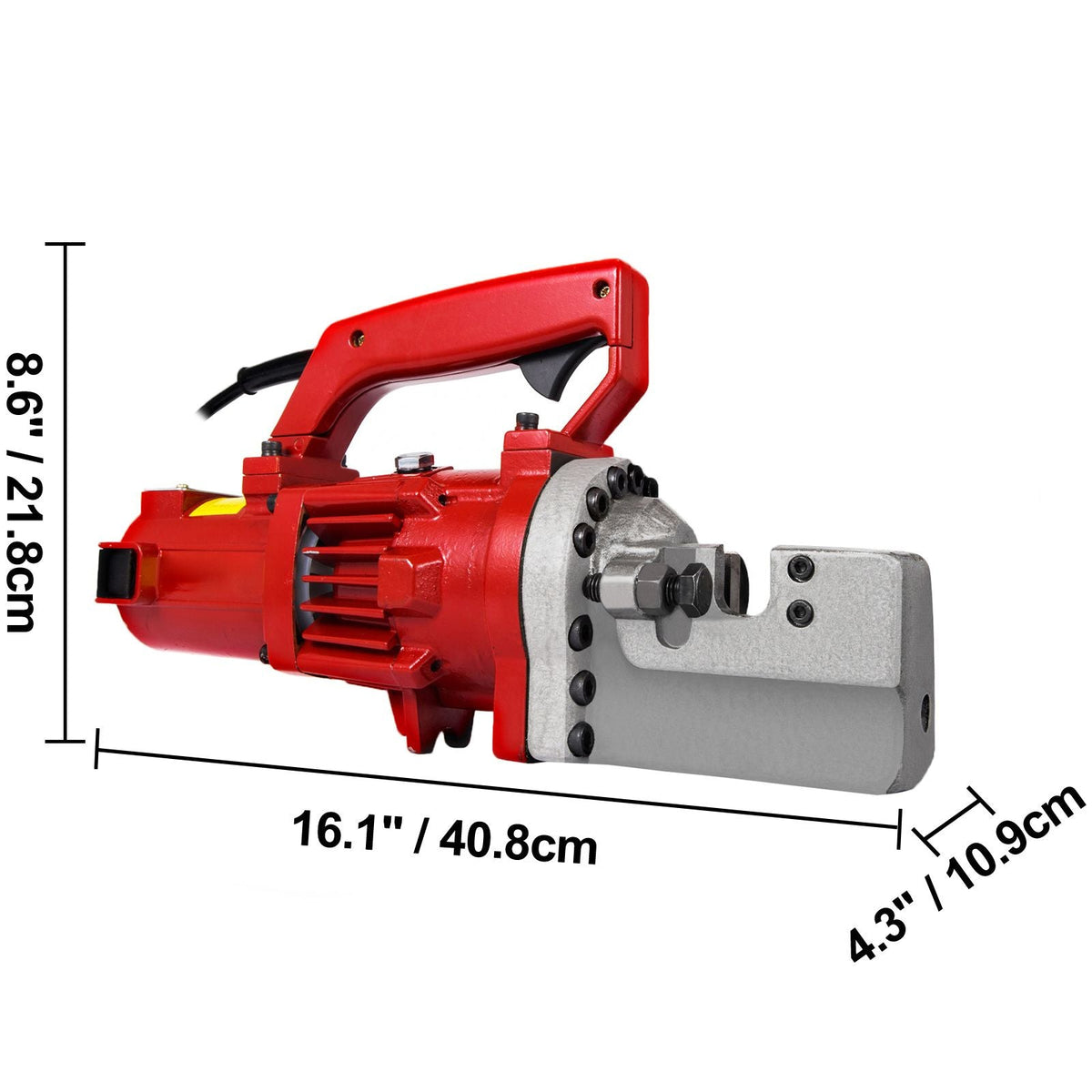 Electric Rebar Cutter, 1250W Portable Electric Hydraulic Rebar Cutter, Cutting up to 3/4 Inch #6 4-20mm Rebar within 4 Seconds,110V,with Easy to Carry Stainless Box