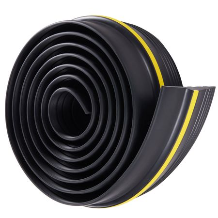 Garage Door Threshold and Bottom Seals Kit, 10 FT U Shape+O Ring Universal Garage Door Bottom Seal Weatherstrip PVC, Combine with Weatherproof Garage Threshold Seal Strip with Adhesive, Black