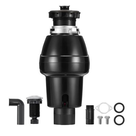 Garbage Disposal, 3/4HP 3250RPM Continuous Feed Food Waste Disposer, EZ Connect Food Waste Grinding System with Sound Reduction, Power Cord & Splash Guard for Kitchen Sinks