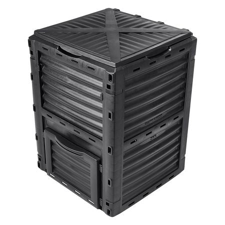 Garden Compost Bin 80 Gal, BPA Free Composter, Large Capacity Outdoor Composting Bin with Top Lid and Bottom Door, Easy Assembling, Lightweight, Fast Creation of Fertile Soil
