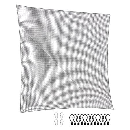 Golf Net, 10x10ft Golf Practice Net, Indoor Hitting Net for Golf, Baseball, Hockey, Soccer, Heavy Duty Nylon DIY Ball Net, Sports Netting Barrier for Backyard Driving Training Swing (Net Only)