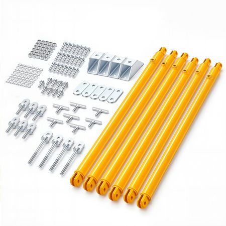 JT's Strong Arm Jack Stabilizer Kit 191025, Fits for 5th Wheel RV and Travel Trailer Kit, Fifth-Wheel Jack Stabilizer for Telescopic System, Reduces Chassis Movement, Easy Bolt-On Installation