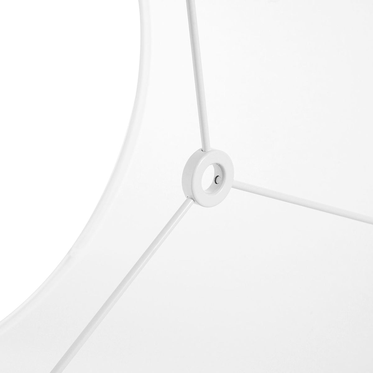 Lamp Shade 2 Set, 11 in Top x 13 in Bottom x 10 in High (Spider Fitter), Medium Lampshade with Harp, Replacement Lamp Shade for Table & Floor Lamps Pendant Lights, White with Black Edge