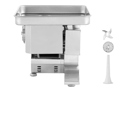 Meat Grinder, 11 Lbs/Min Electric Meat Grinder, Slicer, Sausage Stuffer with Blade, Grinding Plate, Sausage Maker, Stainless Steel Commercial Meat Mincer for Slice Shred Dice, Restaurant Butcher