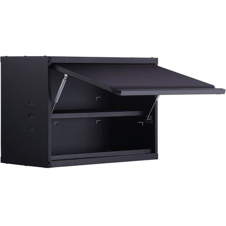 Metal Storage Cabinet, 120lbs Load Capacity per Shelf, 20'' Tall Wall-Mounted Powder-Coating Steel Garage Cabinet with Adjustable Shelf, Press to Lock & Open Door, Perfect for Office Home Garage