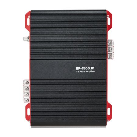 Monoblock Car Amplifier, 1500W RMS MAX, 1/2/4 Ohm Stable, 1-Channel Class D Car Audio Amplifier with Remote Subwoofer Level Control, Low Pass Filter and Bass Boost, Volume Controller Included