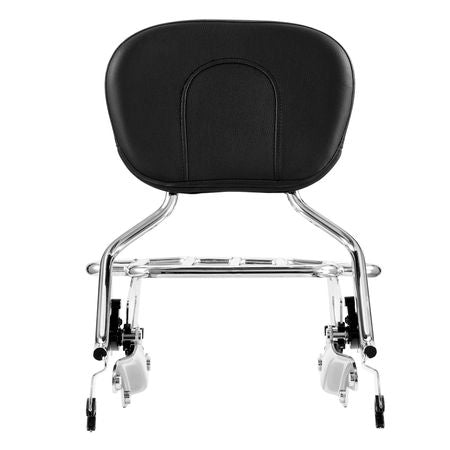 Motorcycle Backrest Sissy Bar with Luggage Rack, Compatible with Harley-Davidson Touring Models, Street Glide, Road Glide, and Road King, Detachable Passenger Backrest for Motorcycles