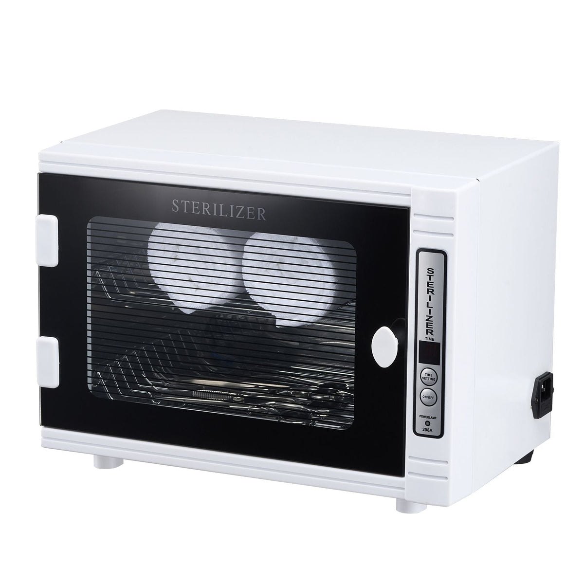 Nail Tool Cleaning Machine, 12L Large Capacity, Tool Cabinet Cleaner Box with Timer Setting, Tempered Glass Door, 185nm Wavelength, for Labs, Home, Nail Salons, Hair Studios, Beauty Salons