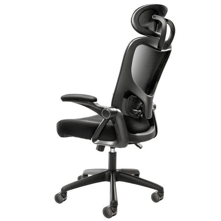 Office Chair with Adjustable Lumbar Support, High Back Ergonomic Desk Chair with Adjustable Headrest, Ergonomic Office Chair Backrest with 2D Armrest, Computer Chair for Home, Office