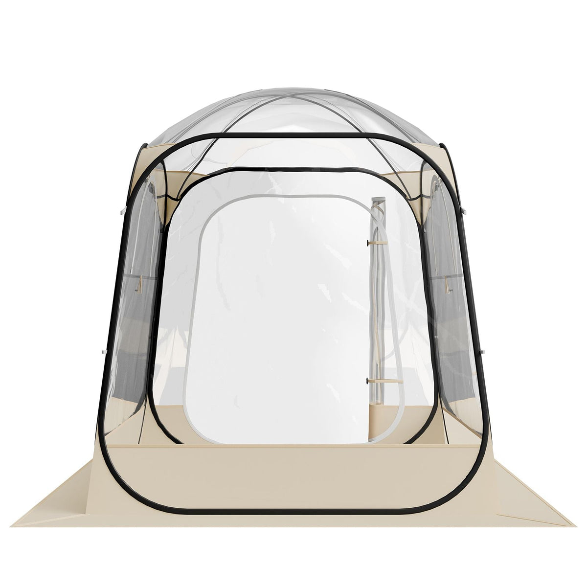 Pop up Sports Tent, 63x63 in Clear Bubble Tent for 2-4 Persons, Waterproof Outdoor Pod with Floor Mat & Top Cover, Garden Igloo Dome Tents Camping Shelter for Events Fishing Cheering