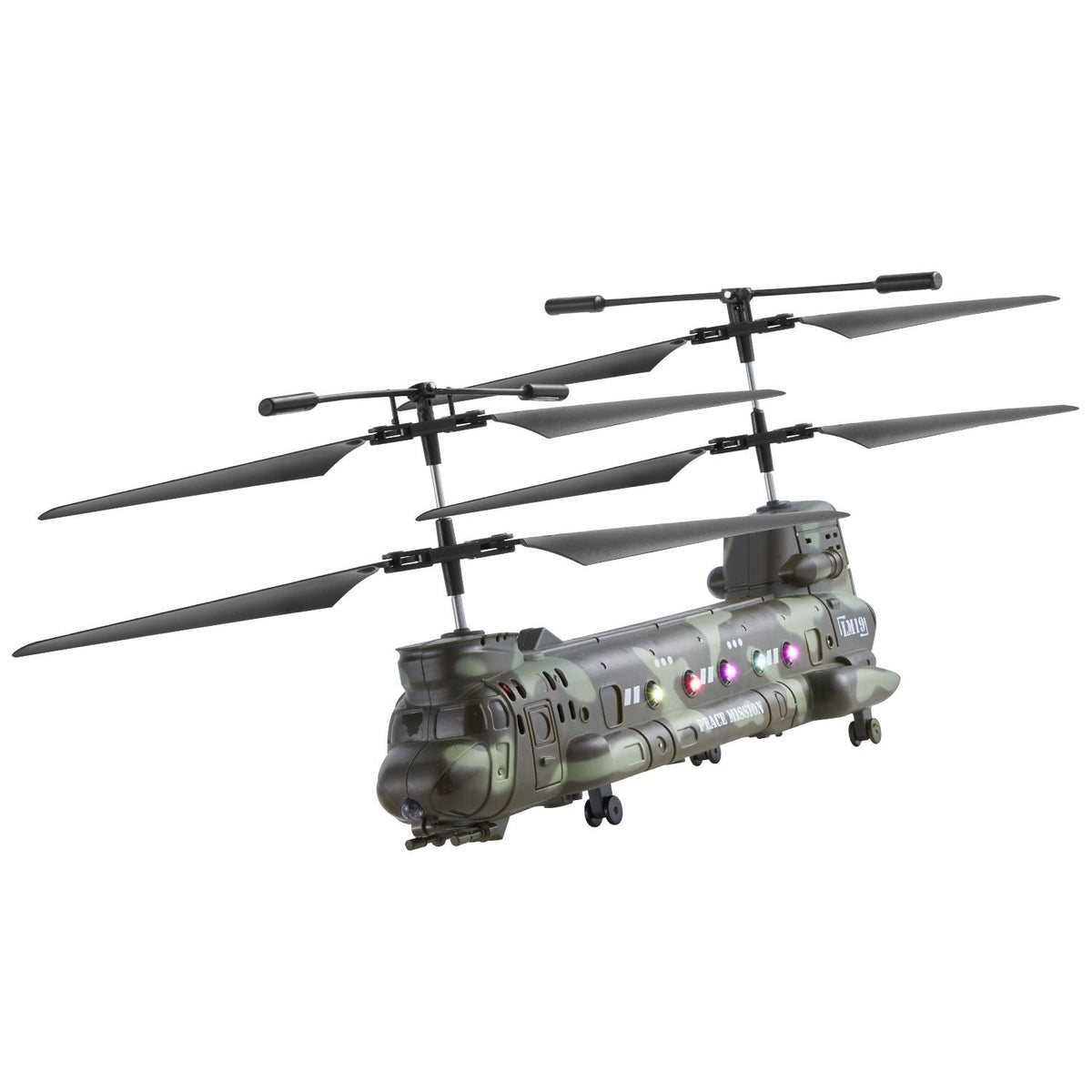 RC Helicopter, 2.4GHz Military Remote Control Helicopter, 3.5 Channel RC Airplane for Kid, 20 Mins Flight Time, One-Key Takeoff/Landing & LED Lights, Flying Plane Toys for Kids Ages 8 and up