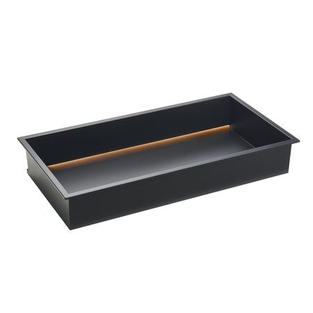 Shower Niche, 13 x 25 x 4 inch Recessed Wall Niche With LED Strip,Heavy-duty Stainless Steel Modern Shampoo Storage Organizer,Sealed Waterproof, Durable & Easy to Install,Black for Bathroom
