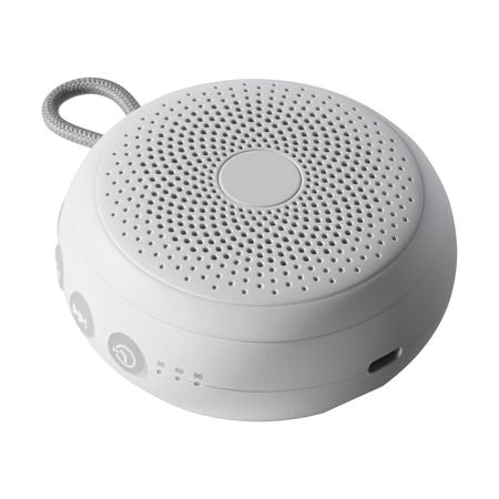 Sound Machine, 20 Soothing Sleep Sounds, 4-in-1 Hangable White Noise Sound Machine with Auto-Off Timer, Soft Ring Light, Memory Function and Child Lock, for Baby, Adults, Home, Office & Travel