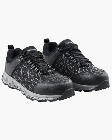 Steel Toe Shoes for Men, US Size 9, Men's Cushion Sport Safety Toe Athletic Work Shoe, Indestructible Safety Sneakers Lightweight,Breathable Industry Construction Work Shoes, Black