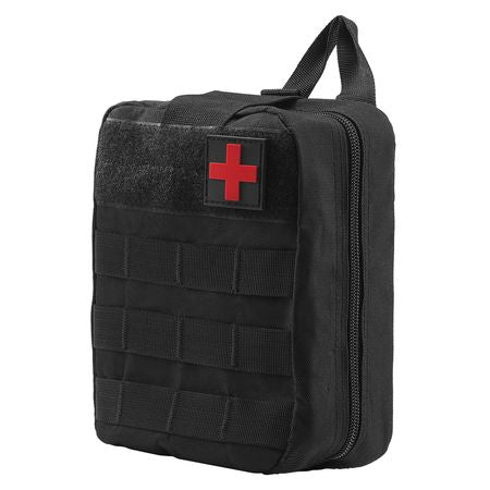 Survival First Aid Kit, 250 Pieces, 600D Nylon Trauma First Aid Bag, Survival Gear and Equipment, Emergency Kits, for Men Women Camping, Boat, Earthquake, Hiking, Hunting, and Outdoor Adventure