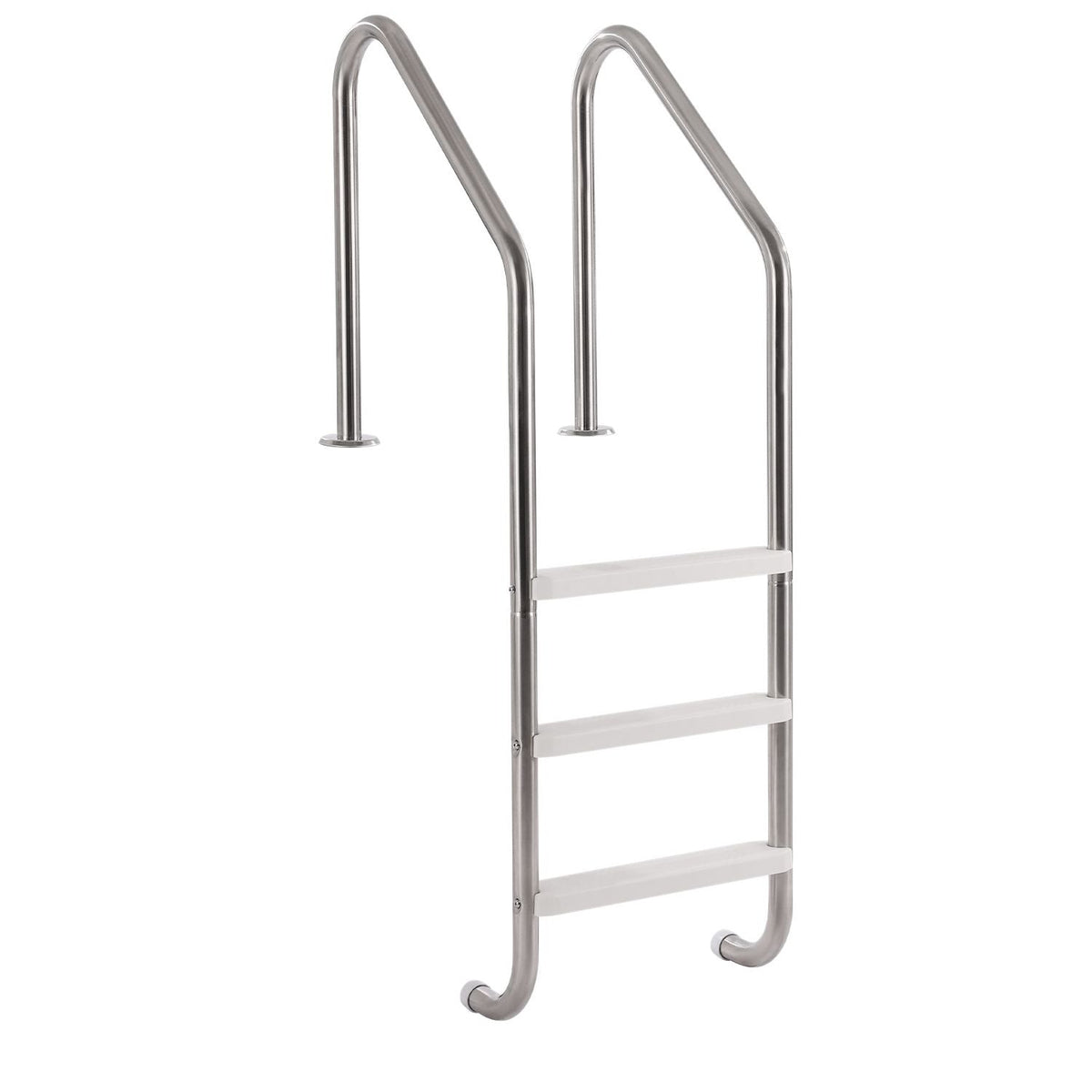Swimming Pool Ladder, 3-Step Double Handrails Stairs with Non-slip Heavy Duty Steps, Stainless Steel Load Capacity 265 lbs, for 48-54 In Inground Pools of Any Decking Surface Indoor & Outdoor