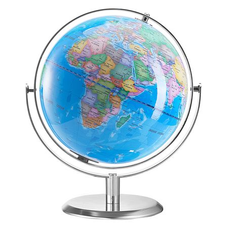 Talking World Globe, 9 in/228.6 mm, Interactive Globe for Kids Early Learning Teaching, Educational Globe with Smart Talking Pen LED Night Light USB Interface, Gifts for Children Boys & Girls