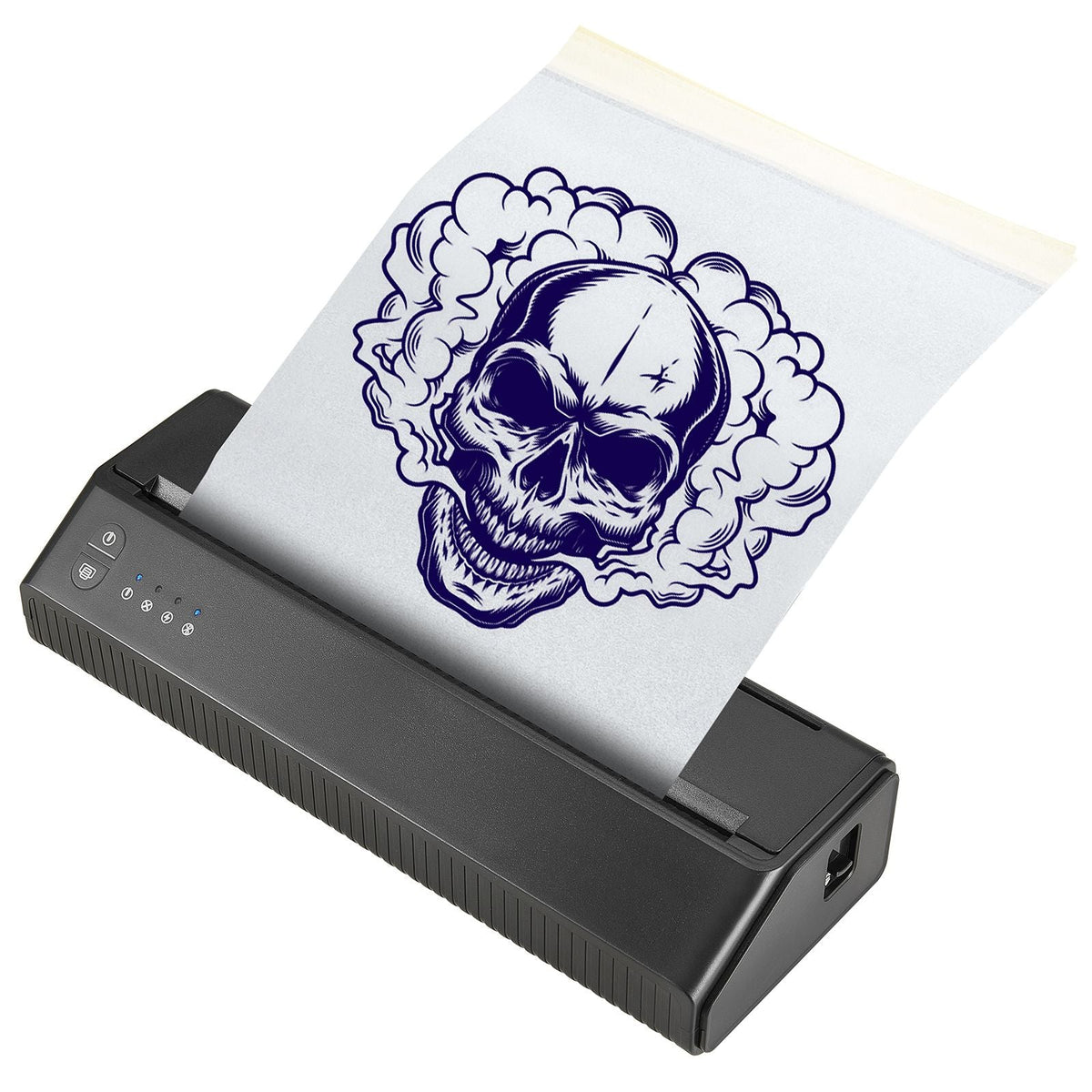 Tattoo Stencil Printer, Wireless Bluetooth Tattoo Printer Transfer Stencil Machine with 10Pcs Transfer Paper, Compatible for iOS&Android Phone, iPad&PC (with Storage Bag)