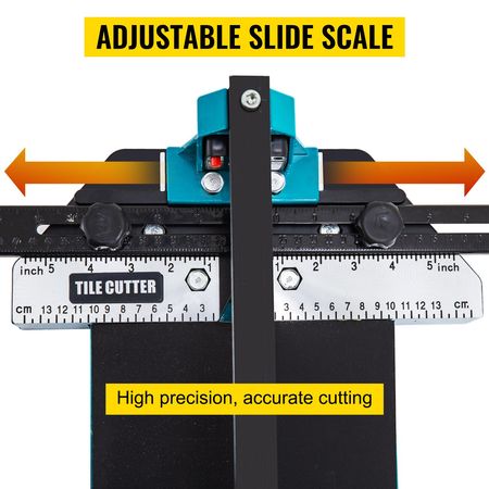 Tile Cutter, 48 Inch Manual Tile Cutter, Tile Cutter Tools with Single Rail & Double Brackets, 3/5 in Cap with Precise Laser Guide, Snap Tile Cutter for Precision Cutting Porcelain Tiles Industr